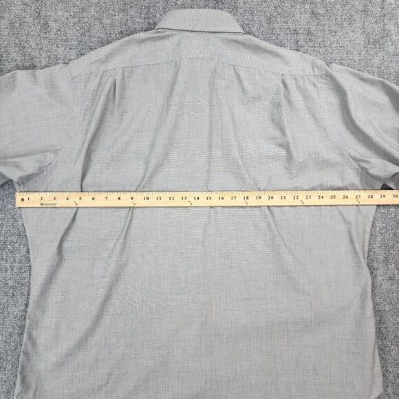 Polo Ralph Lauren Shirt Mens 18 XXL Gray Regent Classic Fit Casual Button Up VTG - Picture 5 of 16